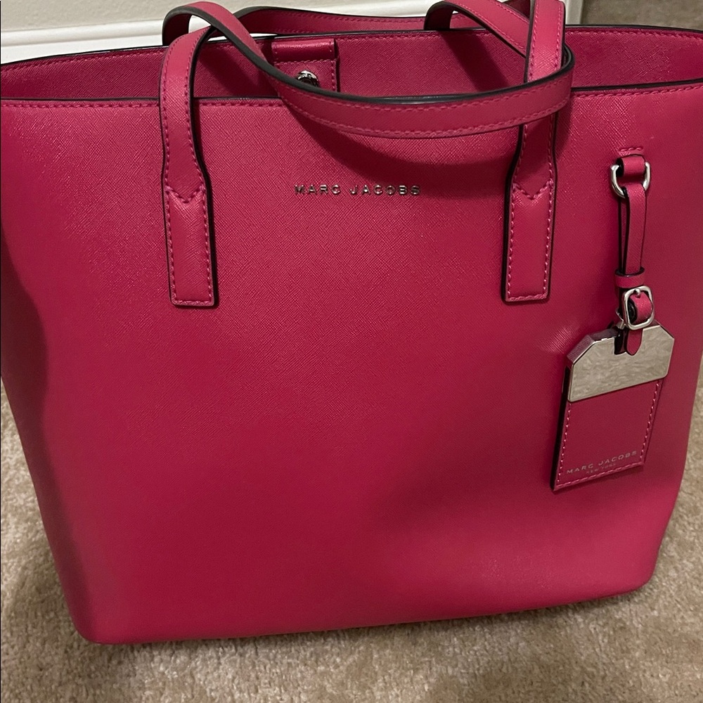 Marc Jacobs Fuchsia Leather Tote